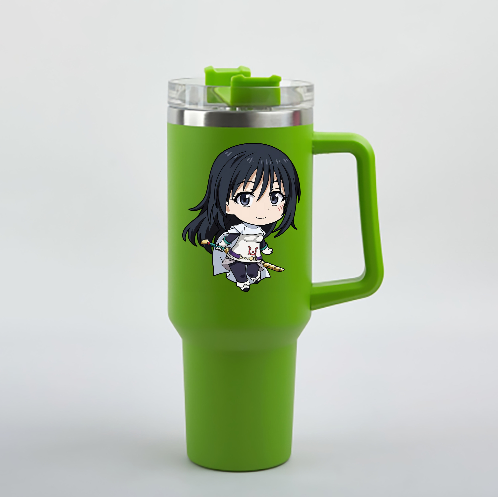 （画像用） 転スラ Regarding Reincarnated to Slime 1200mL車用タンブラー - クリスタルステッカー（プラスチックストロー付き）